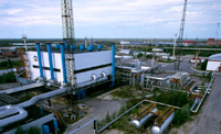 Gas lift compressor station at the Fedorovskoye field