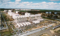 Tank farm West-Surgut. General view of separation units and tank farm 